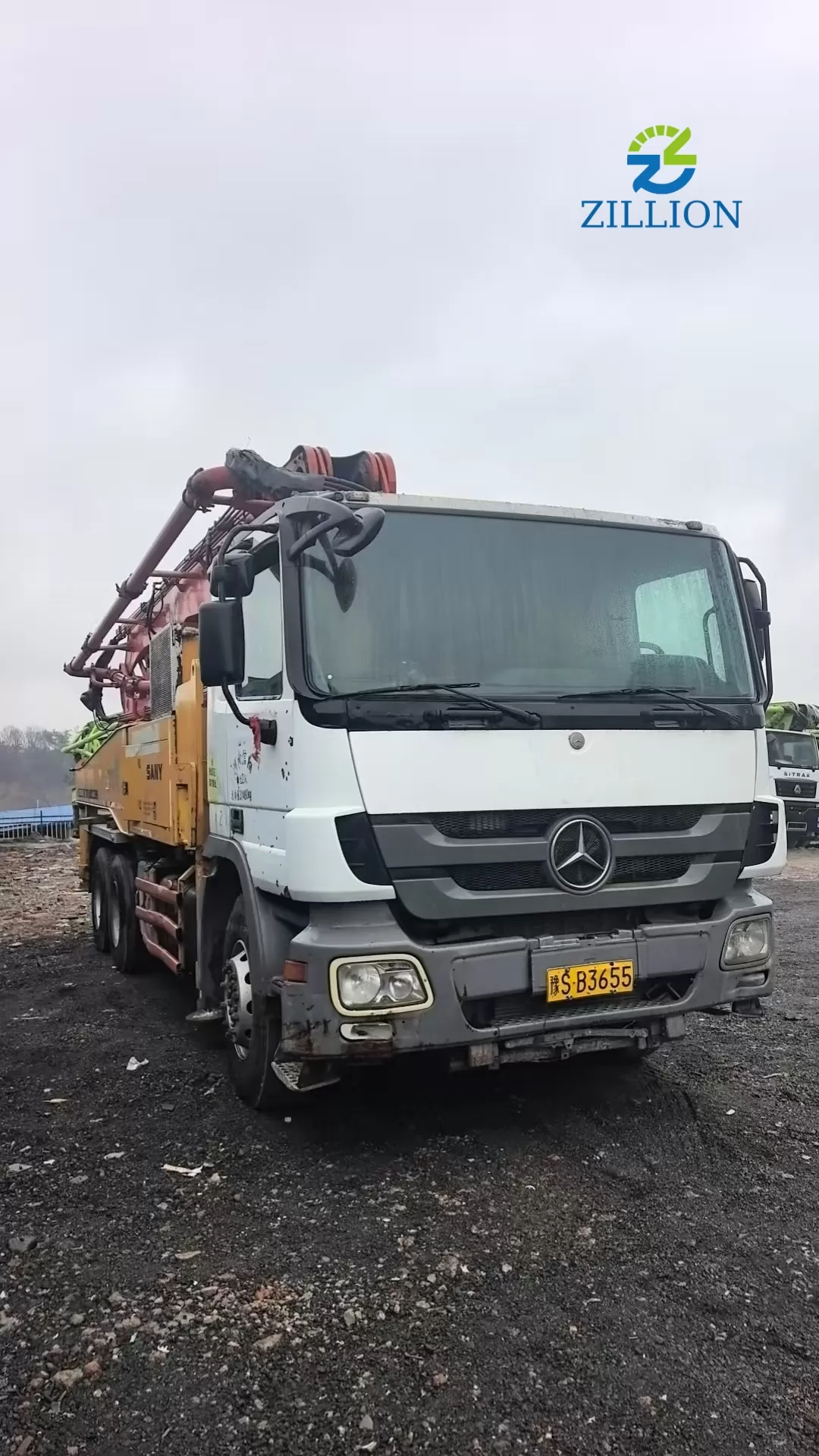 2012 SANY 40m Truck-Mounted Concrete Pump Truck with Mercedes-Benz Chassis