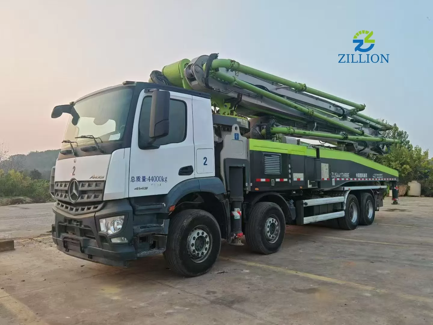Used 2021 Zoomlion 56M Concrete Pump Truck &ndash; Mercedes-Benz Engineered Chassis