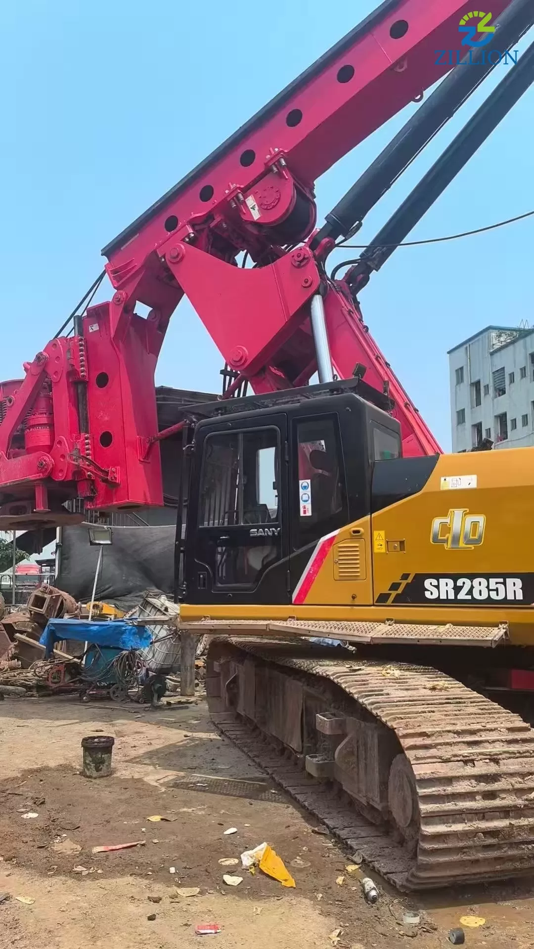 2019 SANY Piling Machinery 285 backhoe Rotary Drilling Rig for Foundation Drill