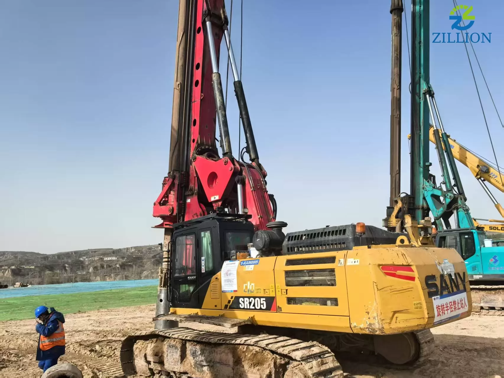 2019 SANY Piling Machinery 205 backhoe Rotary Drilling Rig for Foundation Drill